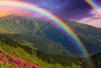 Double rainbow jigsaw puzzle