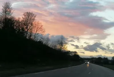 Pink sky jigsaw puzzle