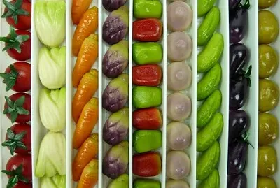 Légumes en pâte d 'amande