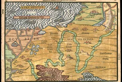 מפת יציאת בני ישראל ממצרים