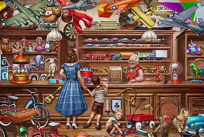 פאזל של Shop a jouets