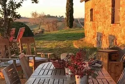 Terraza en la Toscana