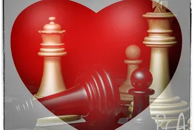 Ajedrez del amor y la amistad jigsaw puzzle