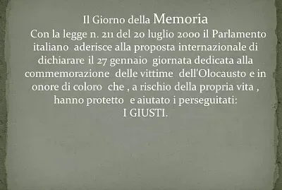 GIORNATA DELLA MEMORIA jigsaw puzzle