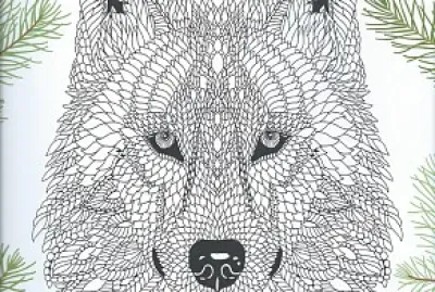 Loup a colorier