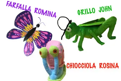 Puzzle maestra Rita: John, Rosina, Romina