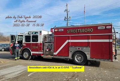 Streetsboro Fire engine #2614 responding to an alarm