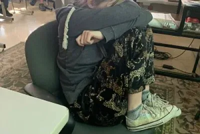 Taking a nap in class