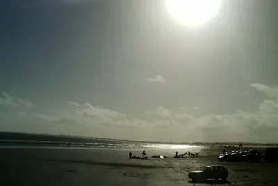 Pôr do sol na praia