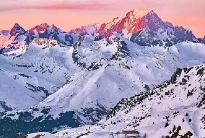 Vue sur le Mont Blanc - Les Arcs Savoie jigsaw puzzle