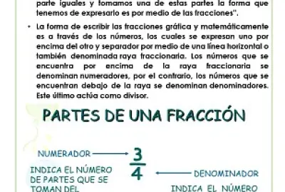Descripción de fracción e imagen
