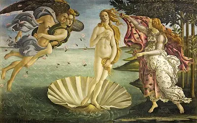 Nacimiento de Venus de Boticelli