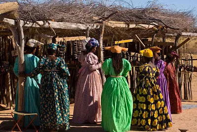 Women in Herero dress