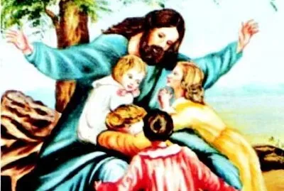 פאזל של Jesus e crianças