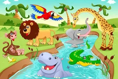 animales de la selva