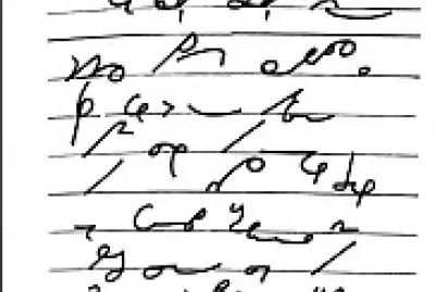 Ordena la siguiente carta de taquigrafía