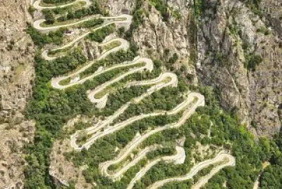 פאזל של Les Lacets de Montvernier- Savoie