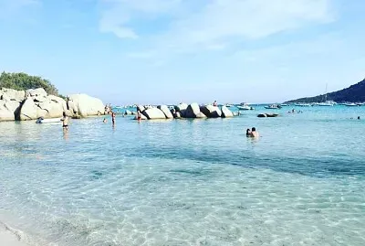 Plage Palombaggia en Corse