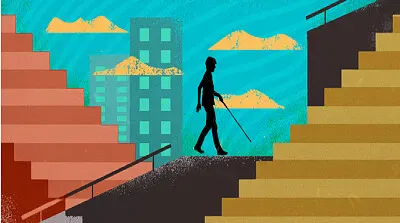 פאזל של Entorno con escalones