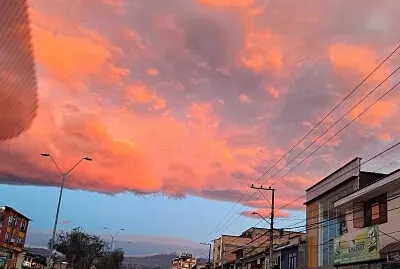 Hermoso atardecer en Popayán