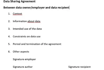 Puzzle your data sharing agreement