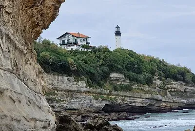 Vue du Phare de Biarritz depuis la chambre d 'amour