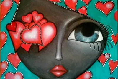 cara corazones