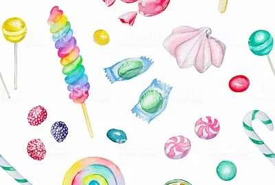 caramelos multicolores