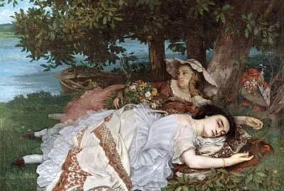 Young Ladies by Courbet