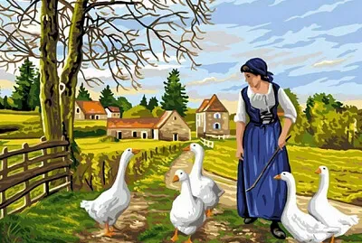La gardienne d 'oies jigsaw puzzle