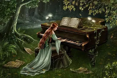 Femme au piano