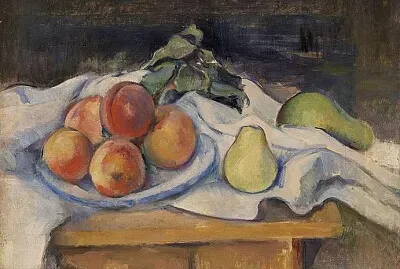 פאזל של Cézanne table et fruits