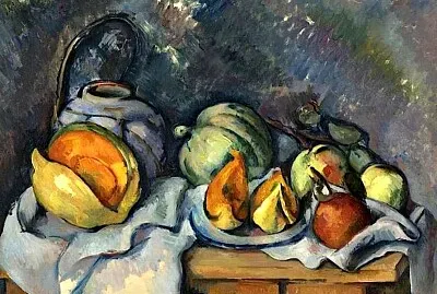 cézanne melon et fruits