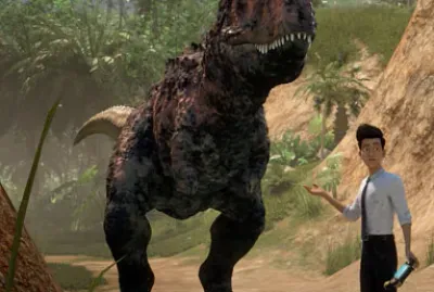 Toro and Kenji walking