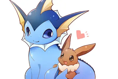 Eevee y Vaporeon