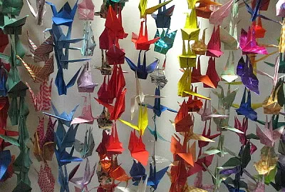 Origami cranes