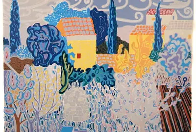 Tom Kroyer paysage bleu