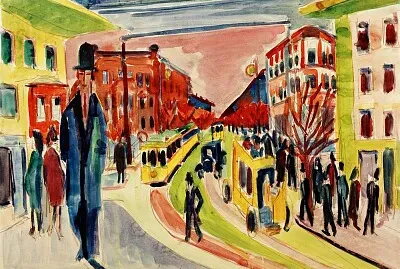 Kirchner scene de rue