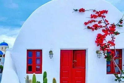 פאזל של Santorini-Grecia