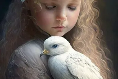 Niña con Paloma