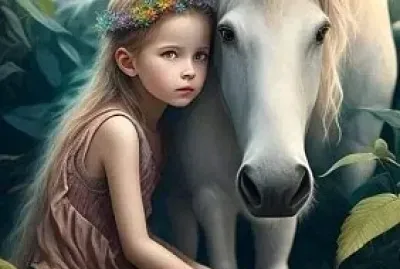 Niña y caballo