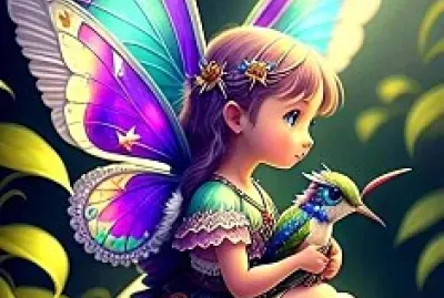 Niña mariposa jigsaw puzzle