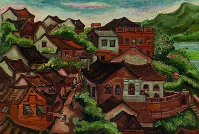 陳澄波 淡水風景