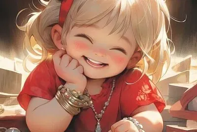 Niña feliz jigsaw puzzle