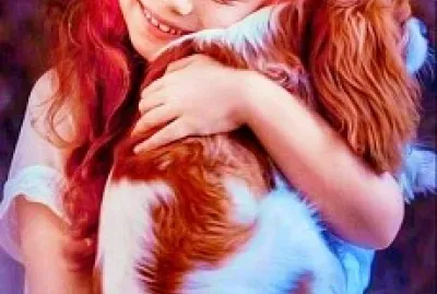 פאזל של Niña con perrito