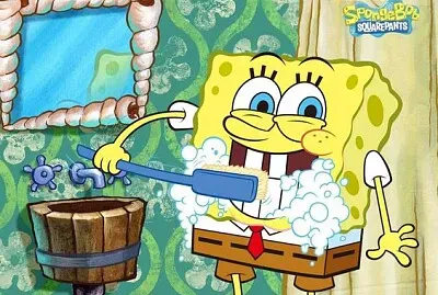 bob escova os dentes