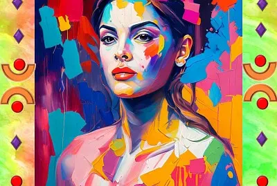 Mujer de colores