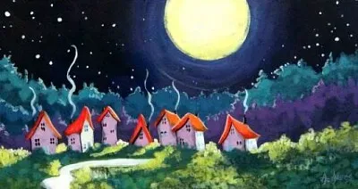 Nighttime Neighborhood jigsaw puzzle