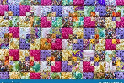 tissus colorés avec mauve