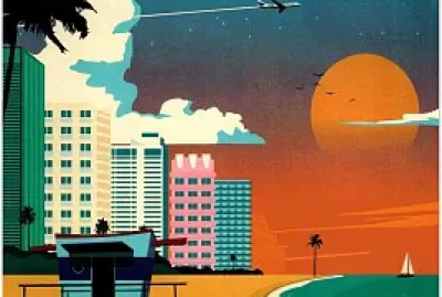 Miami Travel Poster